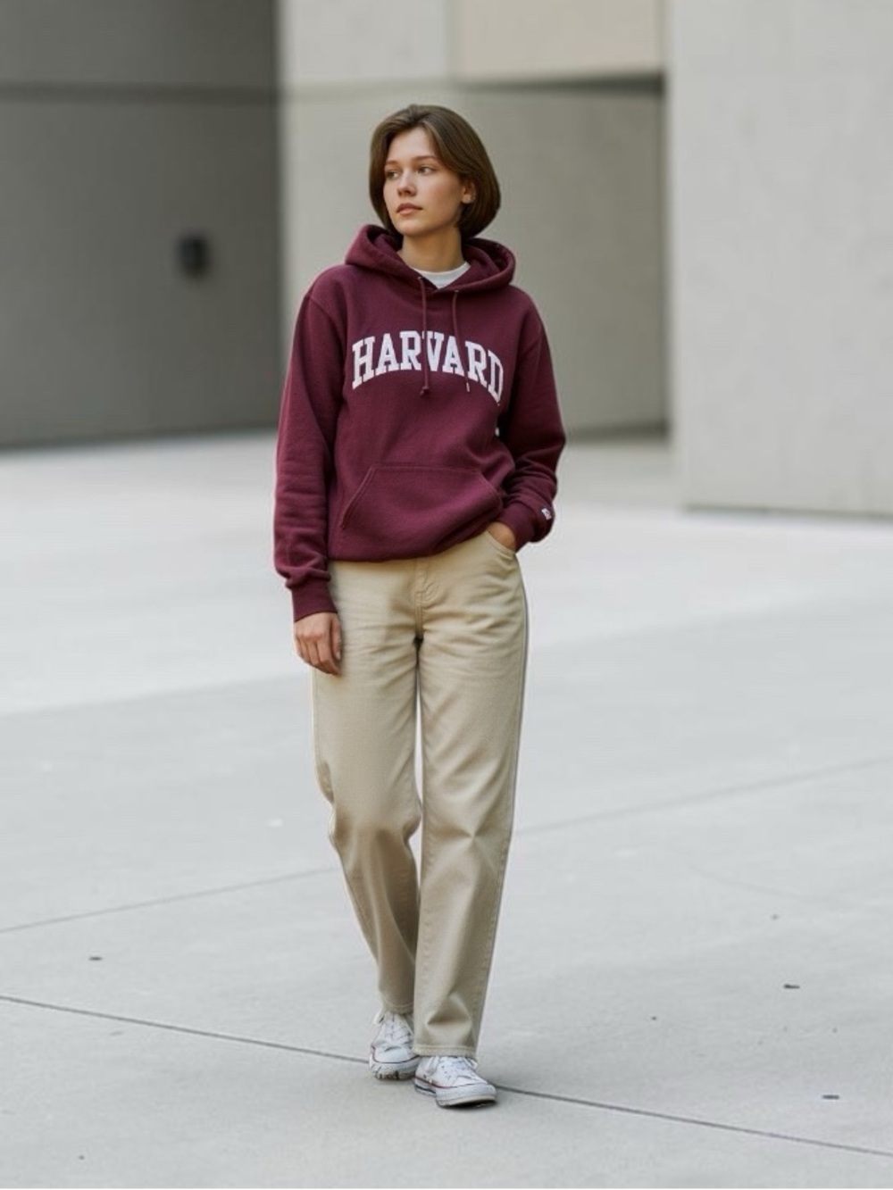 Harvard Maroon Pullover Hoodie